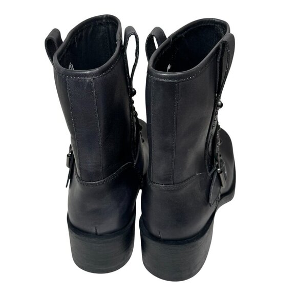 ASH Tequila Studded Moto Engineer Boots Size 39/8.5 - 9 Anthropologie New $360 - Picture 8 of 9